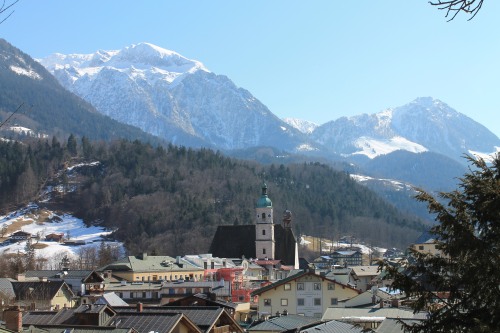 Blick über Berchtesgaden am Ruhetag